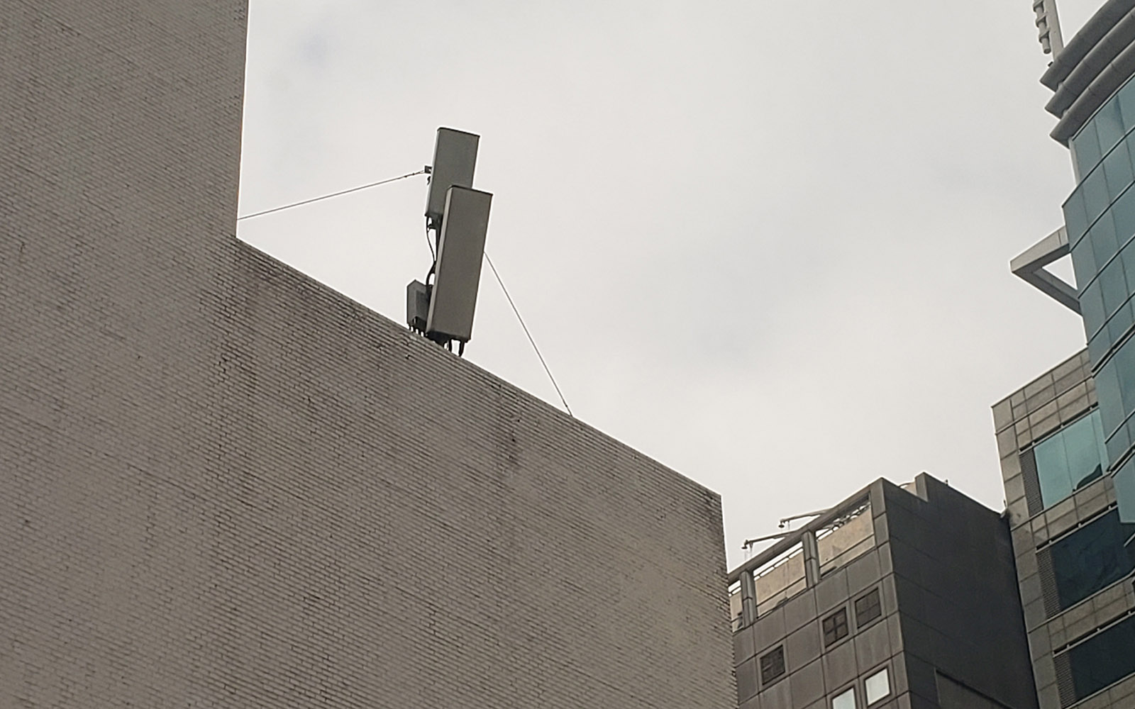 Typical microcells on a building in Hong Kong