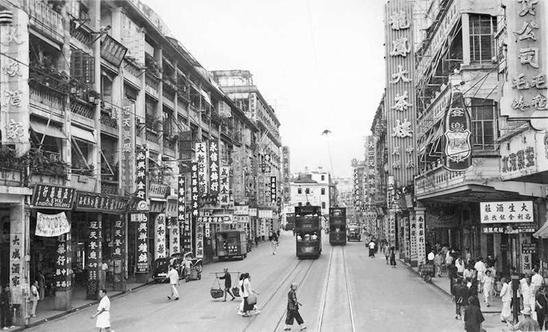 Johnston Road in the 1930s 1930年代的灣仔莊士敦道